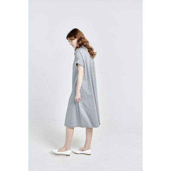 画像3: [PINETA]ワンピース 衿配色　シャツワンピース/3月中旬配送 (3)