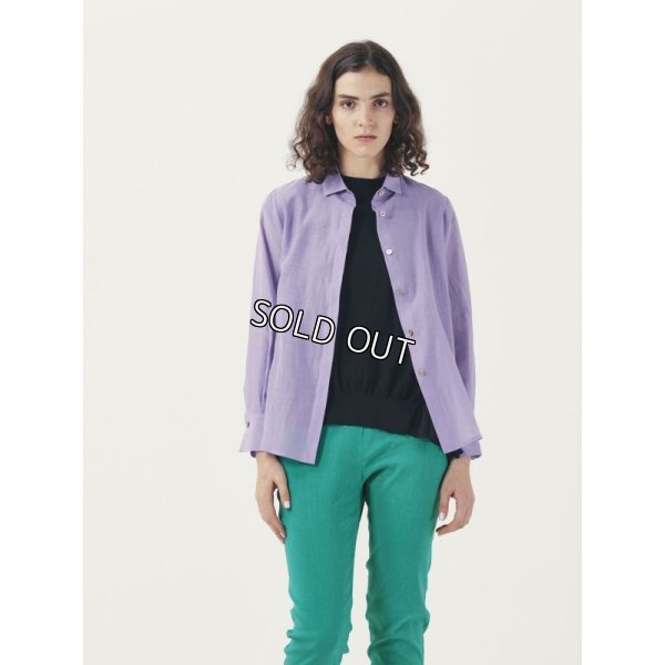 画像2: [PINETA]シャツ・ブラウス綿/絹長袖ブラウス (2)