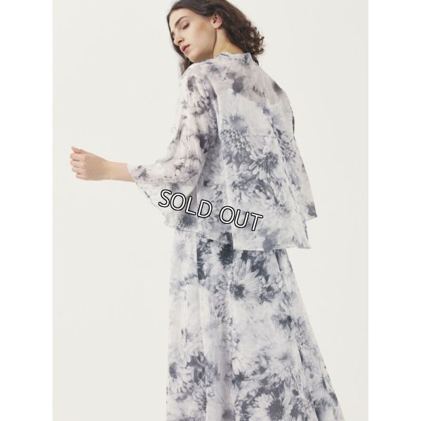 画像3: [PINETA]シャツ・ブラウスプリント７分袖ブラウス (3)