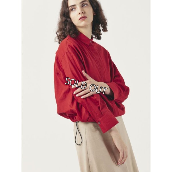 画像2: [PINETA]シャツ・ブラウス裾スピンドル使い長袖シャツ (2)