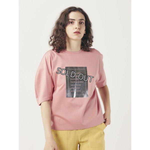 画像2: [PINETA]トップス・Tシャツ箔プリントドルマンＴ (2)