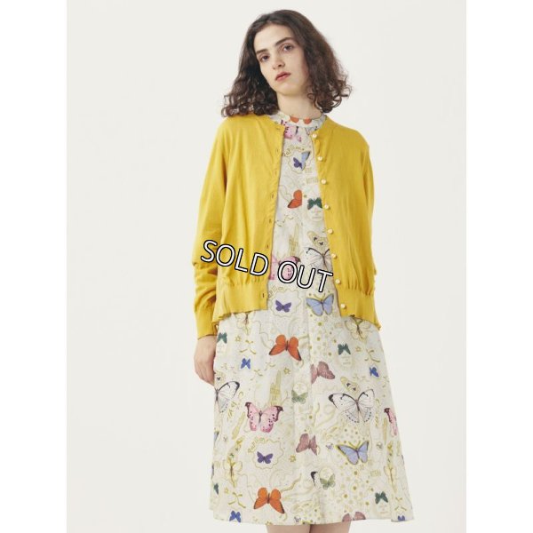 画像4: [PINETA]ニット異素材組み合わせカーディガン (4)