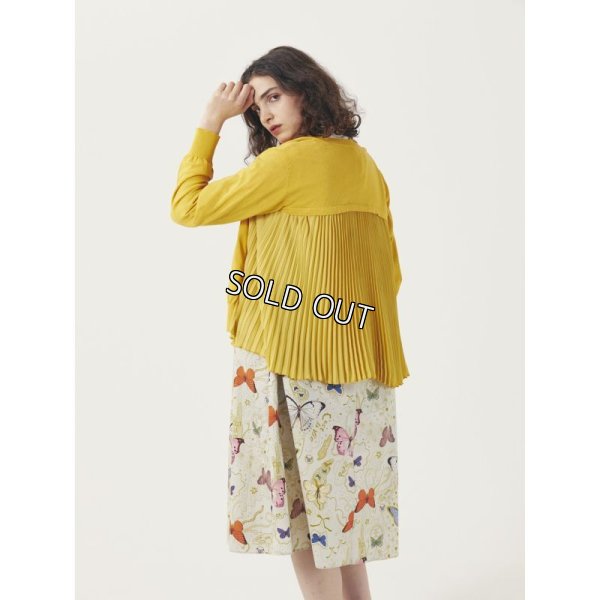 画像6: [PINETA]ニット異素材組み合わせカーディガン (6)