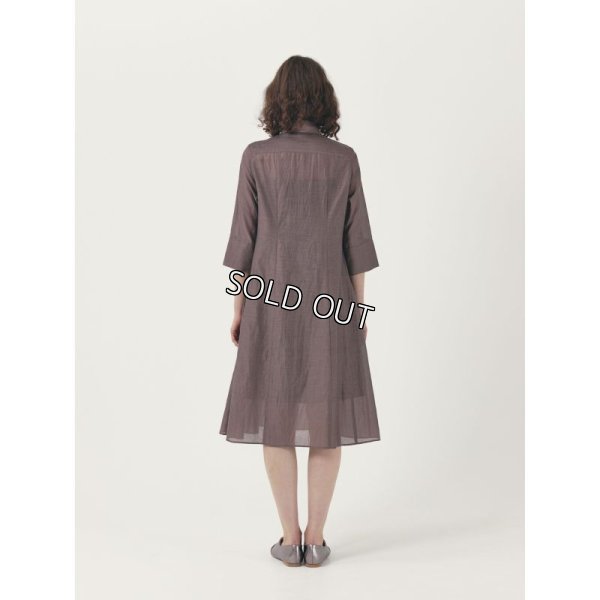 画像4: [PINETA]ワンピース綿/絹衿付５分袖ワンピース (4)