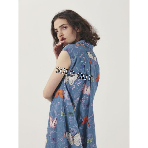 画像3: [PINETA]ワンピースフレンチスリーブワンピース (3)