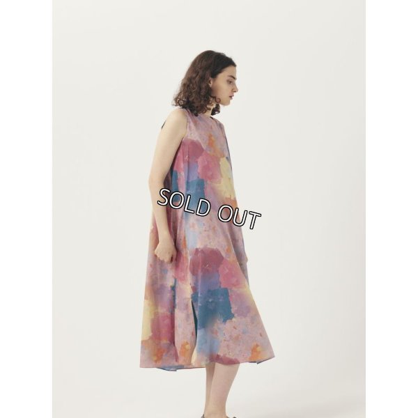 画像2: [PINETA]ワンピースプリントノースリーブワンピース (2)