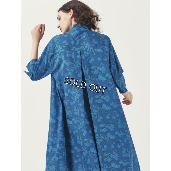 画像2: [PINETA]ワンピースプリント５分袖ワンピース (2)