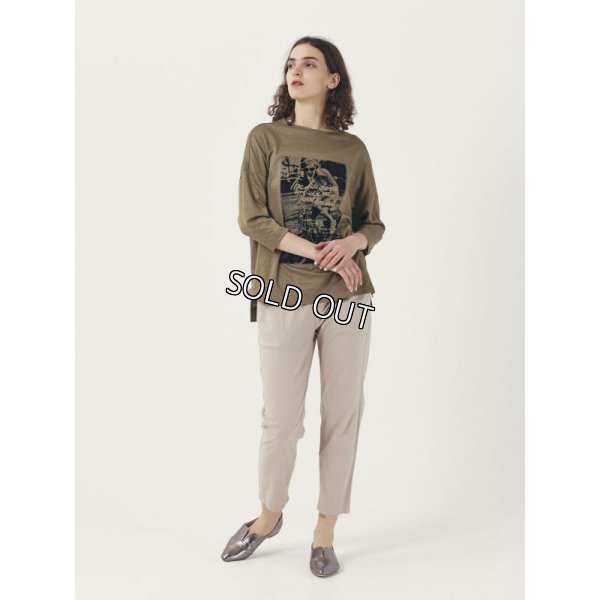 画像2: [PINETA]パンツ裾リブ部分使いパンツ (2)