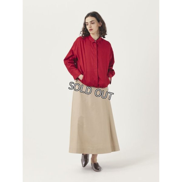 画像2: [PINETA]スカートオックス脇ギャザーロングスカート (2)