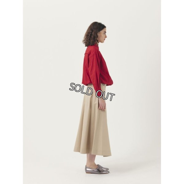 画像3: [PINETA]スカートオックス脇ギャザーロングスカート (3)
