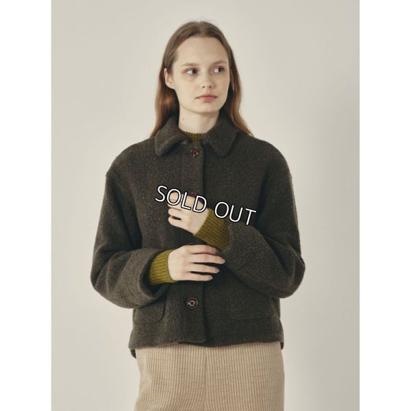 画像2: [PINETA]ジャケット ショールカラー　ショートJK (2)