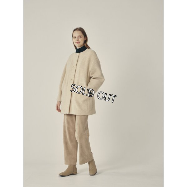 画像2: [PINETA]ジャケット 袖バルーンノーカラー　JK (2)