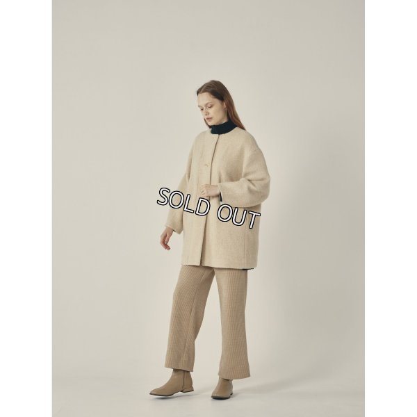 画像3: [PINETA]ジャケット 袖バルーンノーカラー　JK (3)