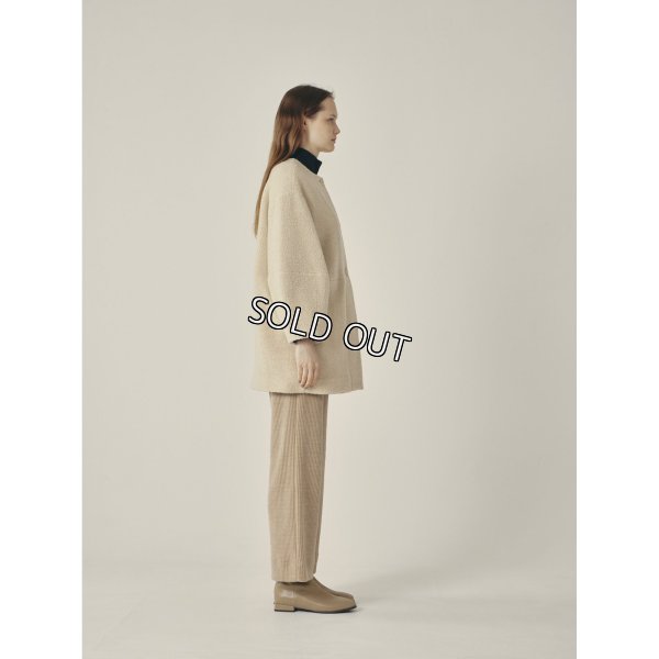 画像4: [PINETA]ジャケット 袖バルーンノーカラー　JK (4)