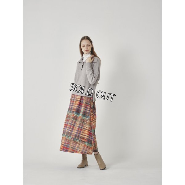 画像2: [PINETA]スカート プリント　マオカラー (2)