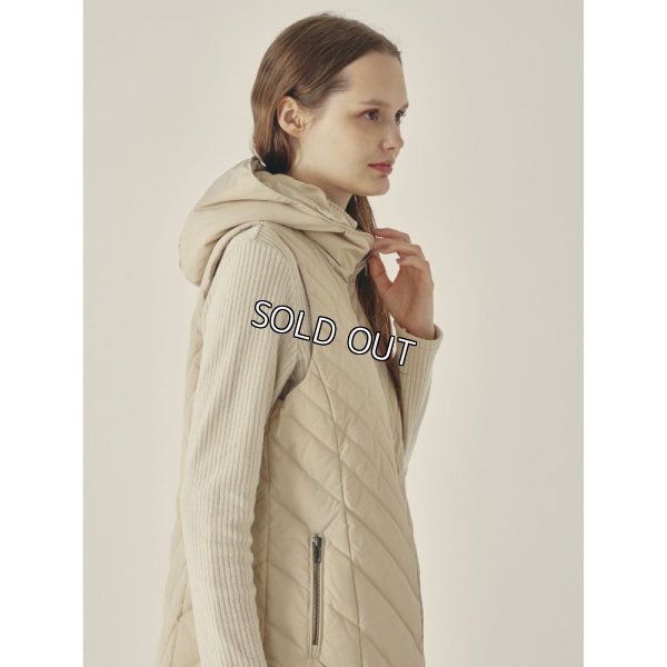 画像2: [PINETA]ジャケット フード付ダウン　ロングベスト (2)