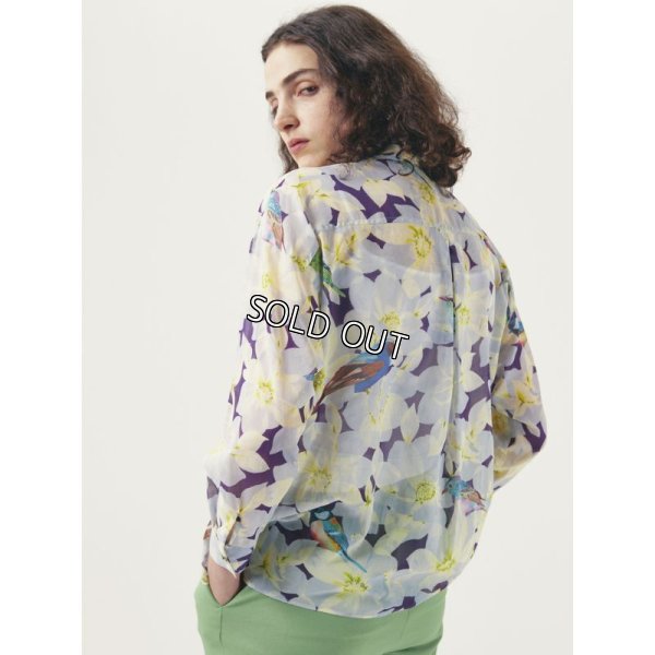 画像2: [PINETA]シャツ・ブラウスプリント定番長袖ブラウス (2)