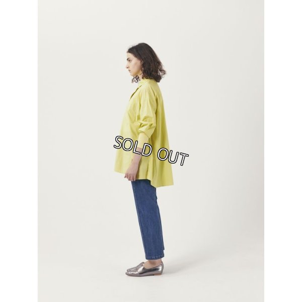 画像3: [PINETA]シャツ・ブラウス裾変形デザイン袖口リブブラウス (3)