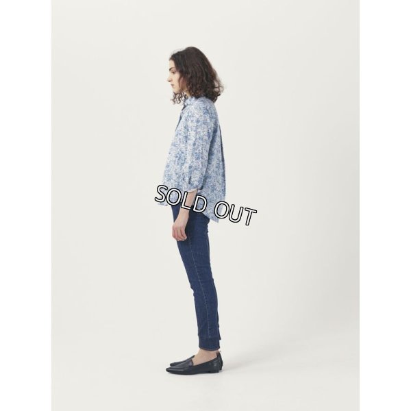 画像3: [PINETA]シャツ・ブラウス花柄プリント比翼シャツ (3)