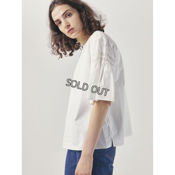 画像2: [PINETA]シャツ・ブラウス袖ピンタック使いプルオーバー (2)