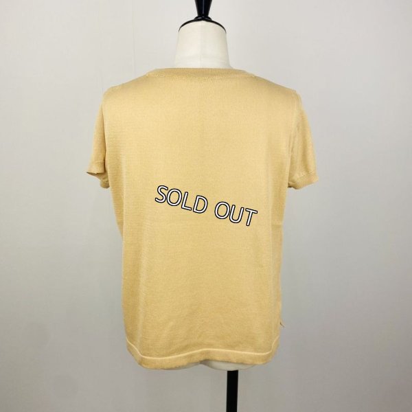 画像2: [PINETA]ニット綿混キャップスリーブニット (2)