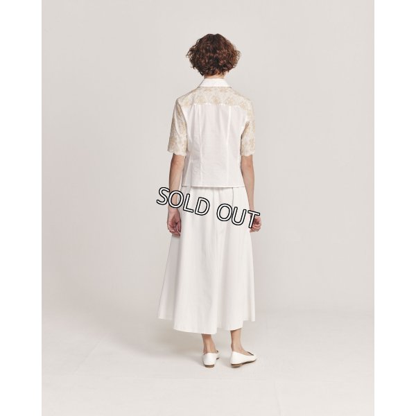 画像3: [PINETA]シャツ・ブラウス 衿付刺繍ブラウス (3)