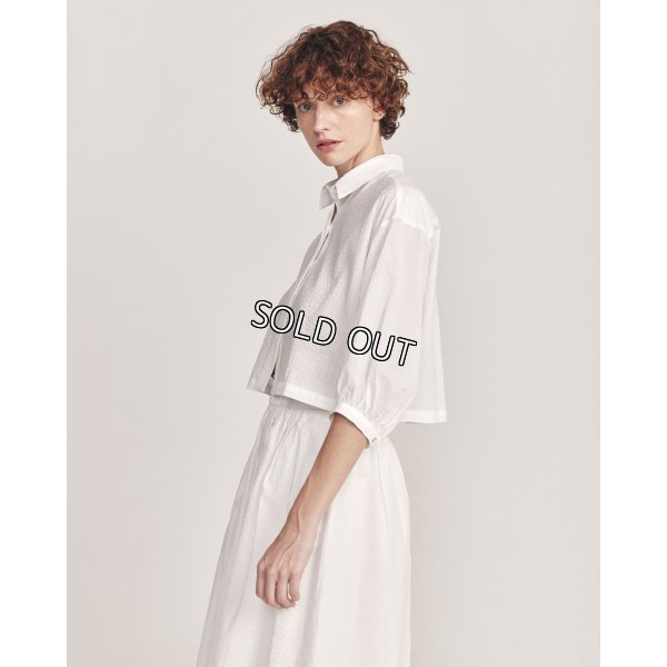 画像2: [PINETA]トップス・Tシャツ 七分袖ショートブラウス (2)