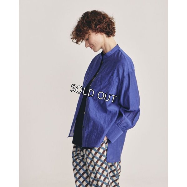 画像2: [PINETA]シャツ・ブラウス ポケット付丸衿ブラウス (2)