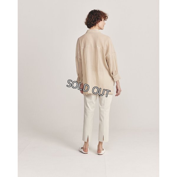 画像3: [PINETA]シャツ・ブラウス ワッシャー加工長袖ＢＩＧブラウス (3)