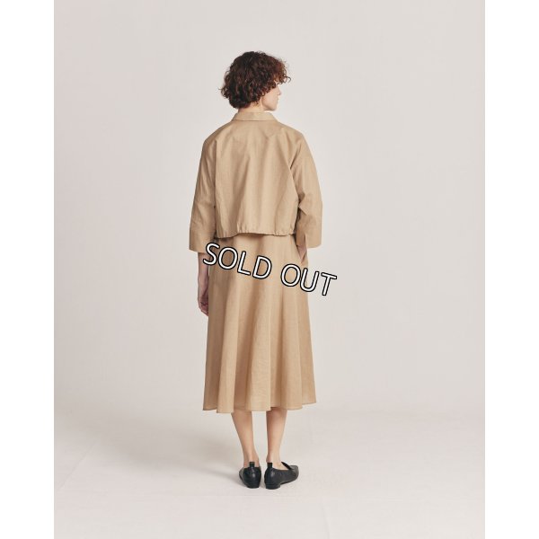 画像3: [PINETA]ジャケット 綿麻ショート丈ジップ使いジャケット (3)