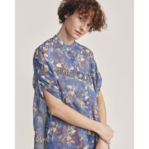 画像2: [PINETA]ワンピース シフォンプリントブラウスワンピース (2)