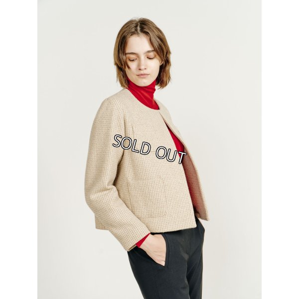 画像3: [PINETA]ジャケット ４つポケット　スナップ釦　ショート丈 (3)