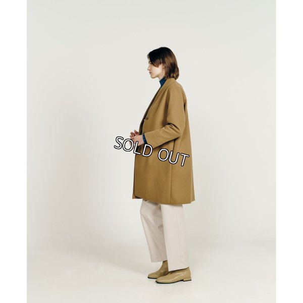 画像2: [PINETA]ジャケット ノーカラー丈長 (2)