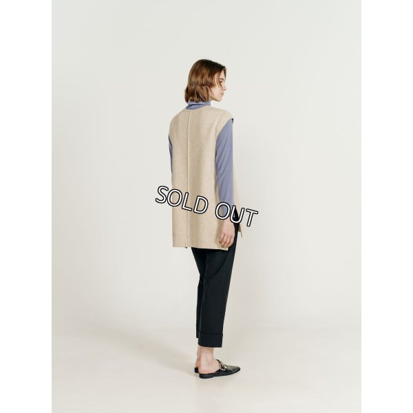 画像3: [PINETA]ニット サイドスリット　ノースリーブ (3)