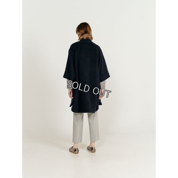 画像3: [PINETA]コート スタンドカラー５分袖ＢＩＧシルエット　コート (3)