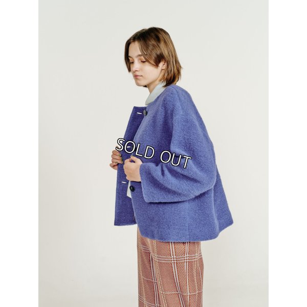 画像3: [PINETA]ジャケット ドロップショルダー　ノーカラージャケット (3)