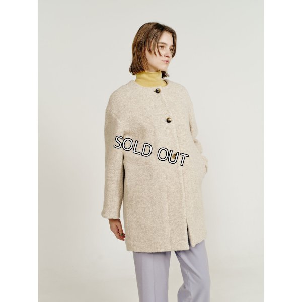 画像2: [PINETA]ジャケット キルト裏付　ロングジャケット (2)