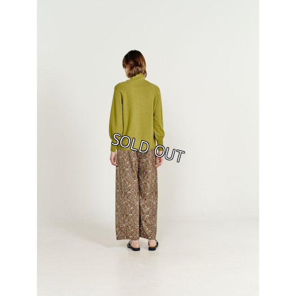 画像3: [PINETA]パンツ リバティープリント　ワイドタック入り　パンツ (3)