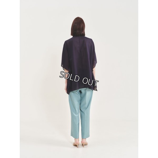 画像4: [PINETA]シャツ・ブラウス 衿付きＢｉｇ羽織タイプブラウス (4)