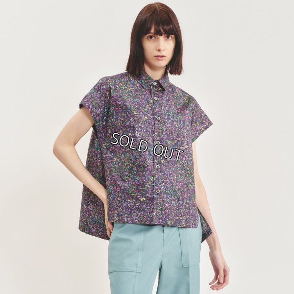 画像1: [PINETA]シャツ・ブラウス フレンチスリーブシャツブラウス (1)