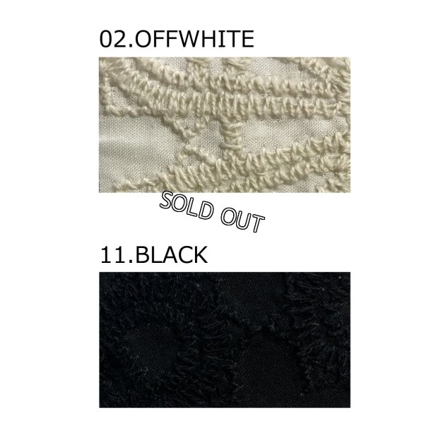 画像4: [PINETA]トップス・Tシャツ 刺繍生地と無地コンビのプルオーバー (4)