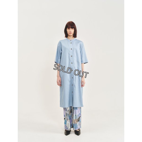 画像2: [PINETA]ワンピース 前開きノーカラーワンピース (2)