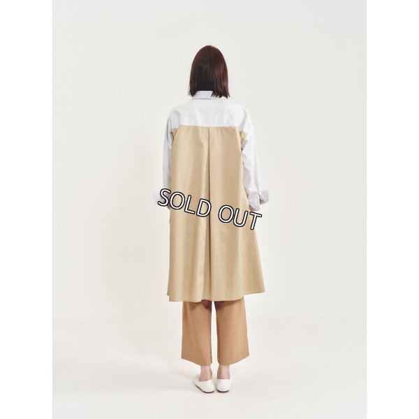 画像3: [PINETA]ワンピース ストライプコンビシャツワンピース (3)