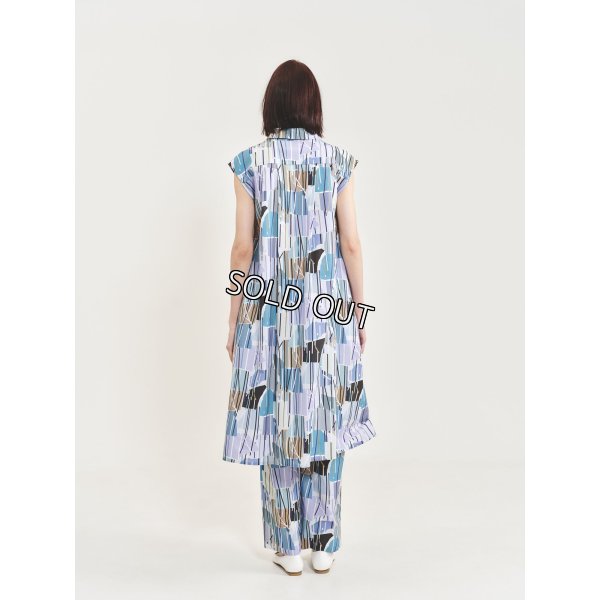 画像3: [PINETA]ワンピース シャツ衿フレンチ袖ワンピース (3)