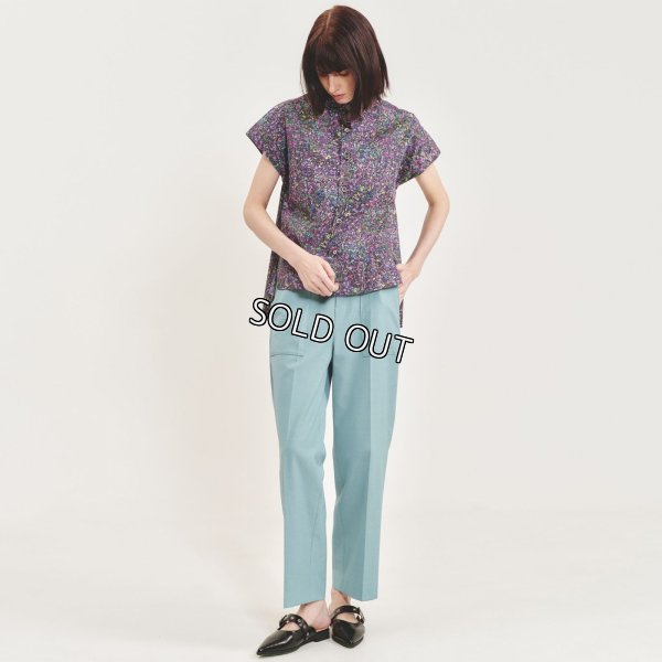 画像1: [PINETA]パンツ センタープレス入りワイドパンツ (1)