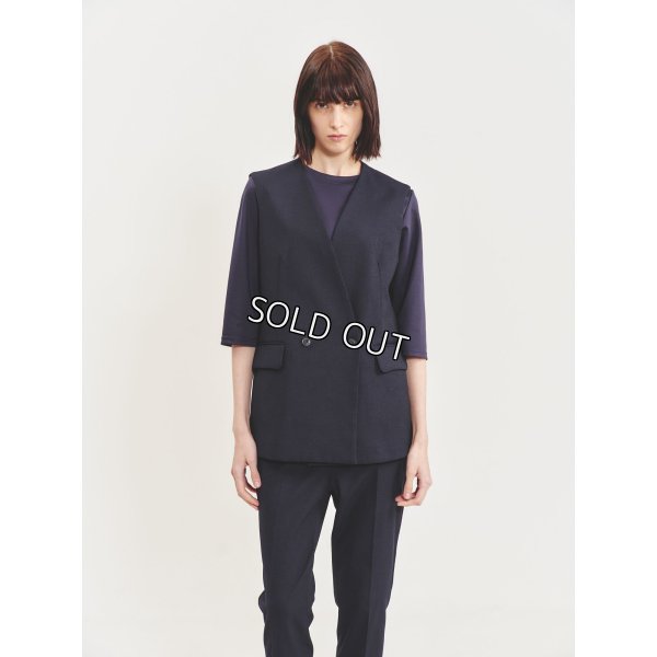 画像2: [PINETA]ジャケット Ｗノーカラーベスト (2)