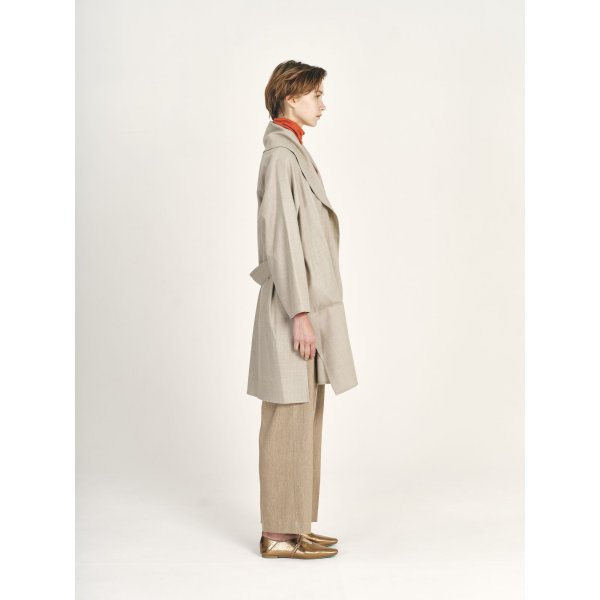画像4: [PINETA]コート ハイカウントフラノコート (4)