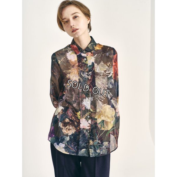 画像2: [PINETA]シャツ・ブラウス 花プリントブラウス (2)