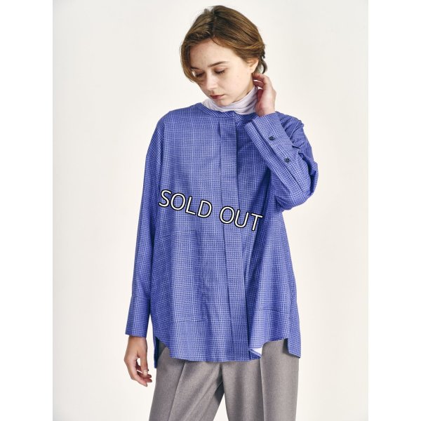 画像2: [PINETA]シャツ・ブラウス ドット格子プリントブラウス (2)