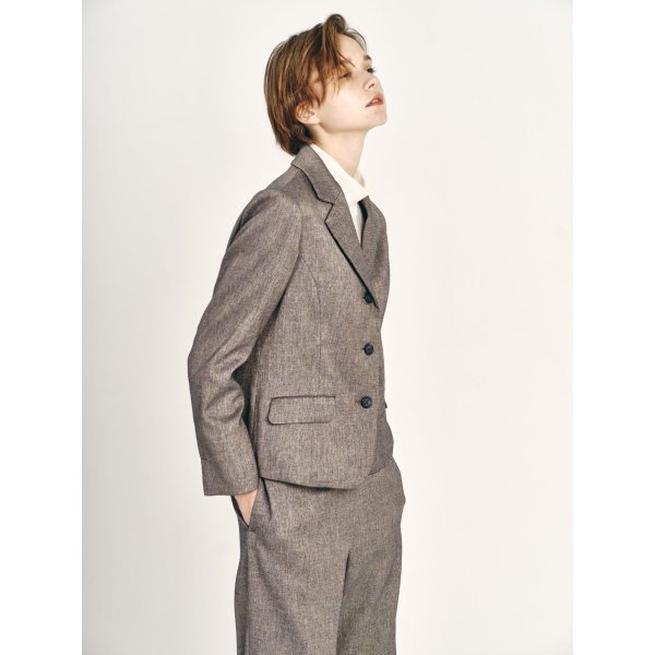 画像2: [PINETA]ジャケット ミックスツィードジャケット (2)